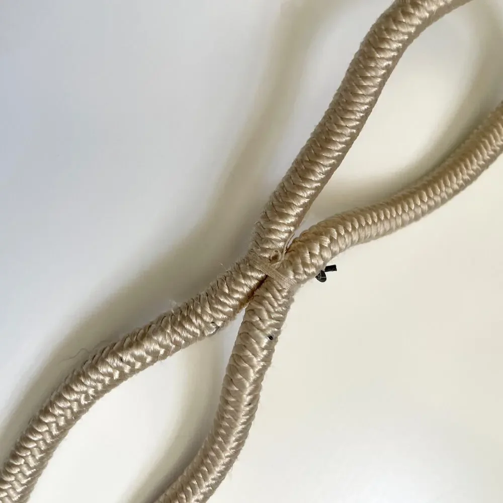 Vintage 80s Braided Rope Cord Belt Small Artsy Eclectic Maximalist Art To Wear